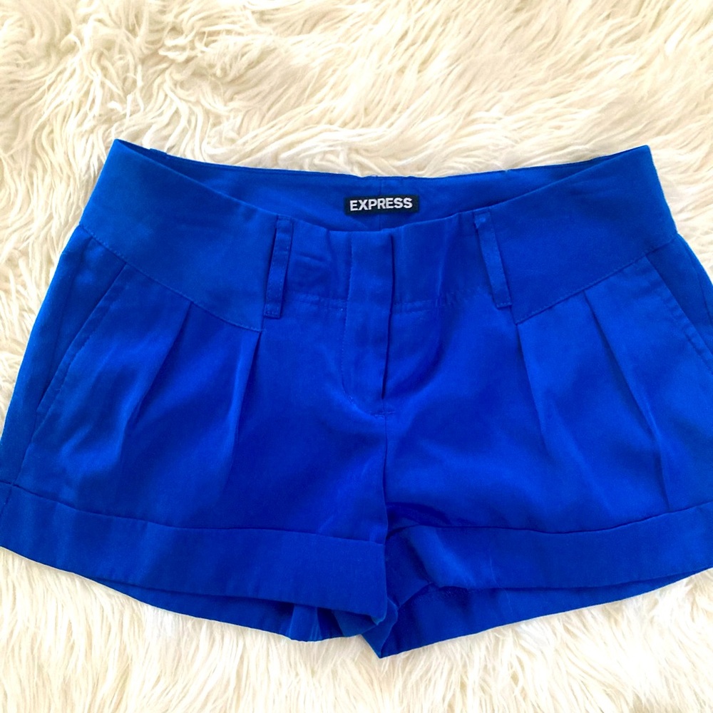 Express Shorts Size0 Blue